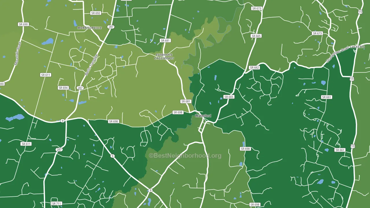 20197, VA block-group voter-turnout map