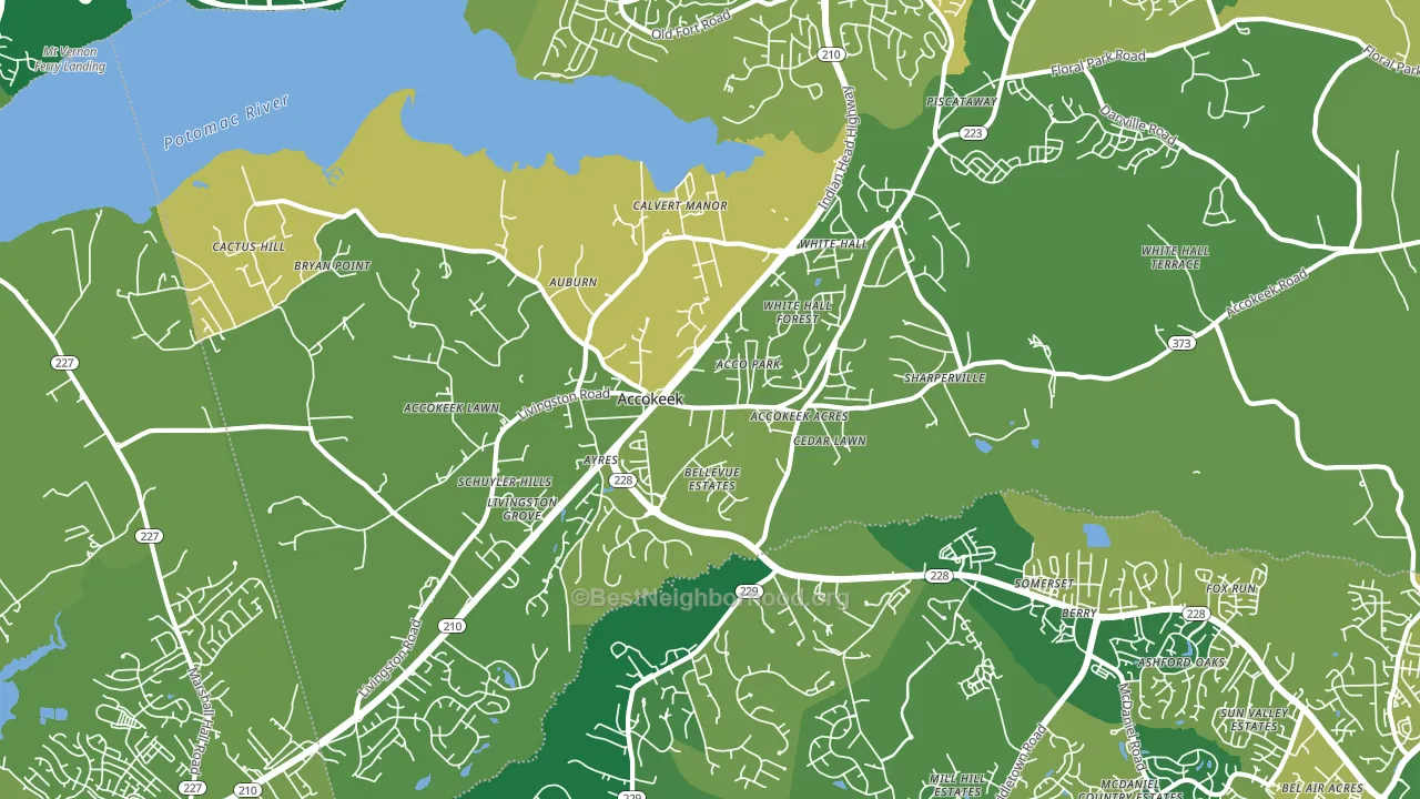 20607, MD block-group voter-turnout map