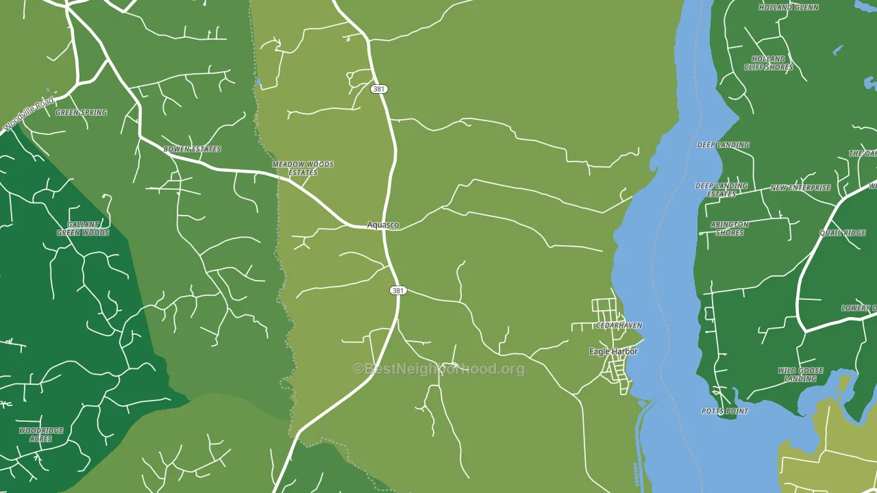 20608, MD block-group voter-turnout map