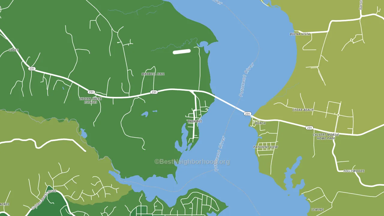 20612, MD block-group voter-turnout map