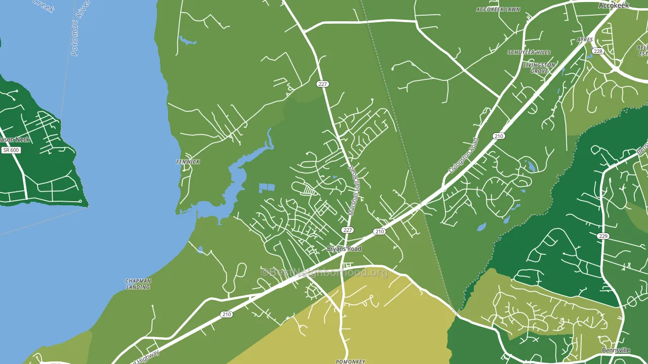 20616, MD block-group voter-turnout map