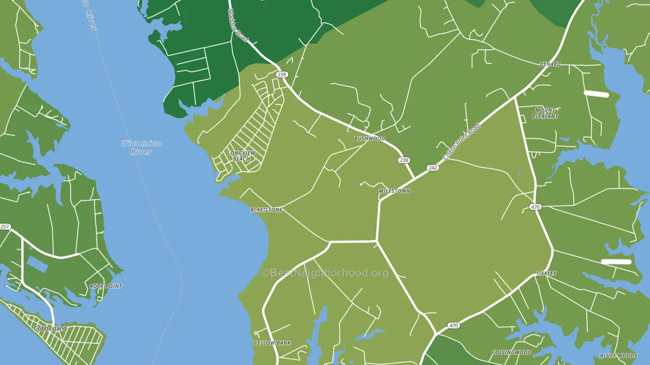 20618, MD block-group voter-turnout map