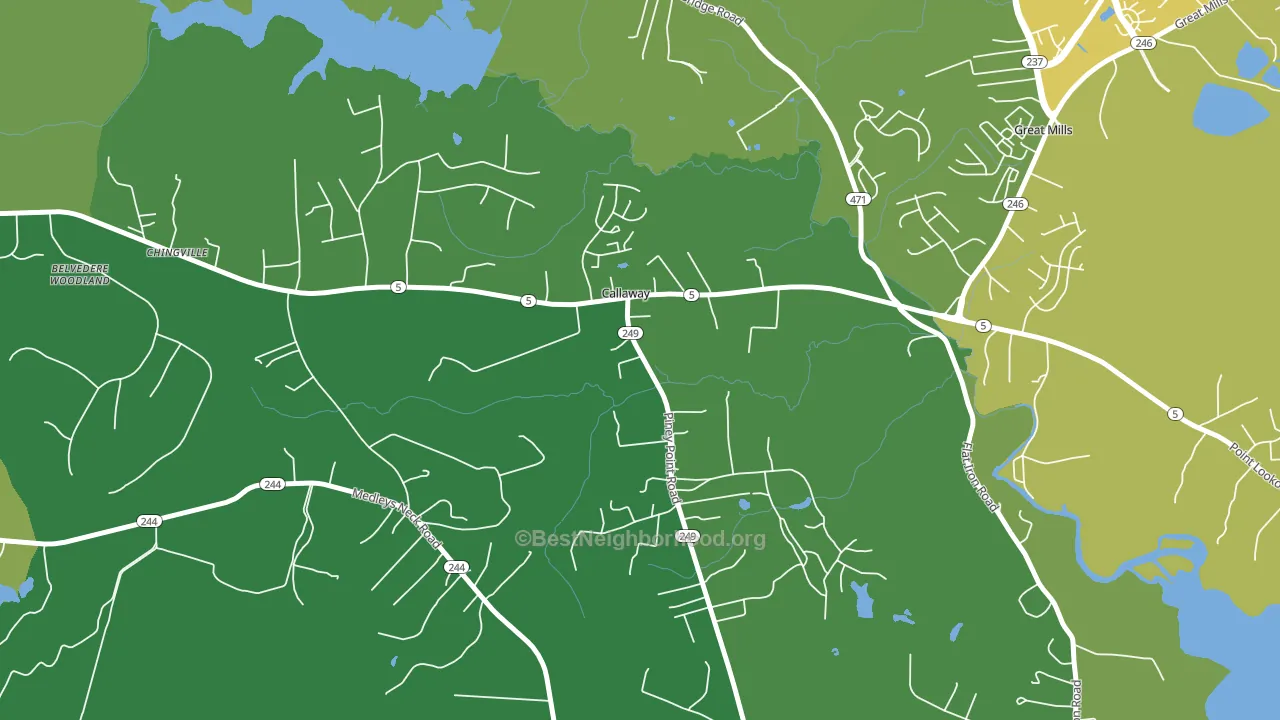 20620, MD block-group voter-turnout map