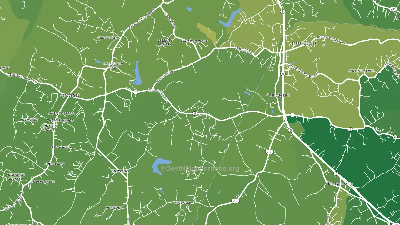 20622, MD block-group voter-turnout map