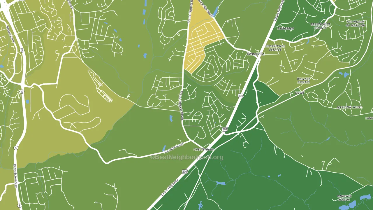 20623, MD block-group voter-turnout map