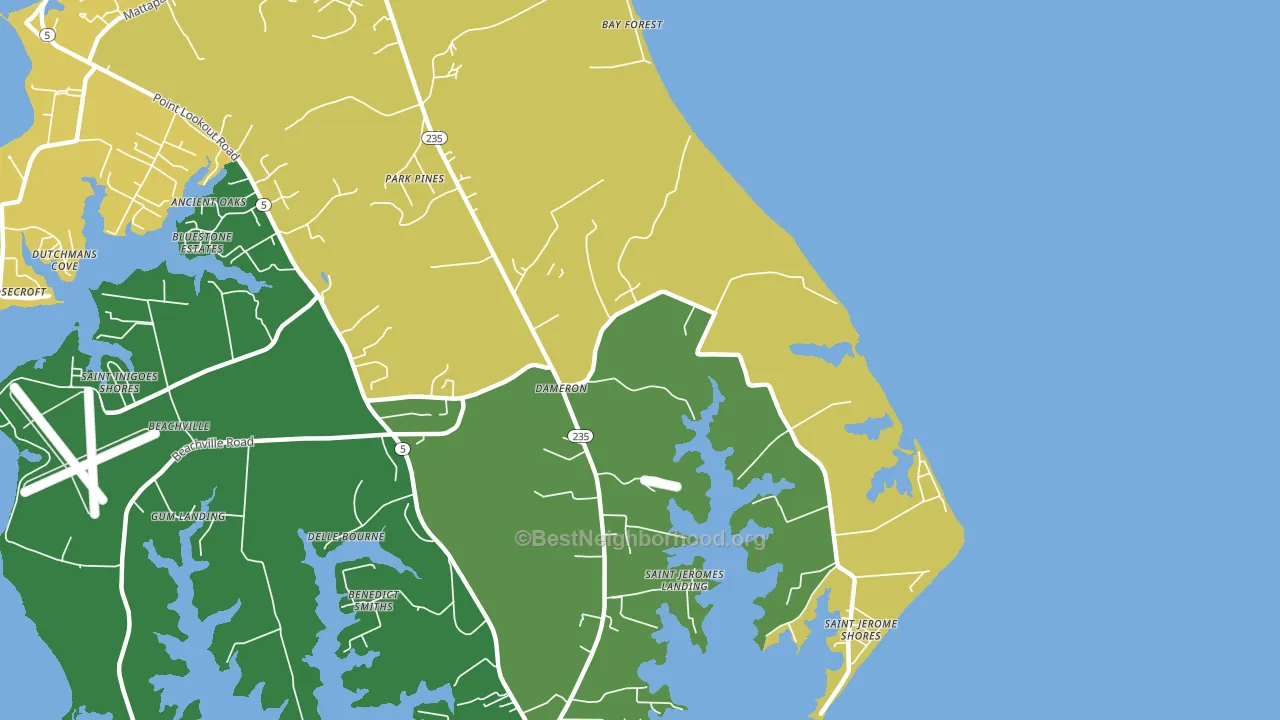 20628, MD block-group voter-turnout map