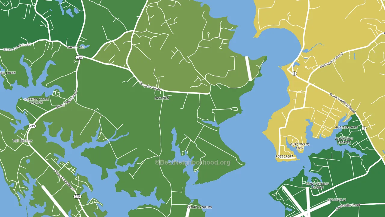 20630, MD block-group voter-turnout map