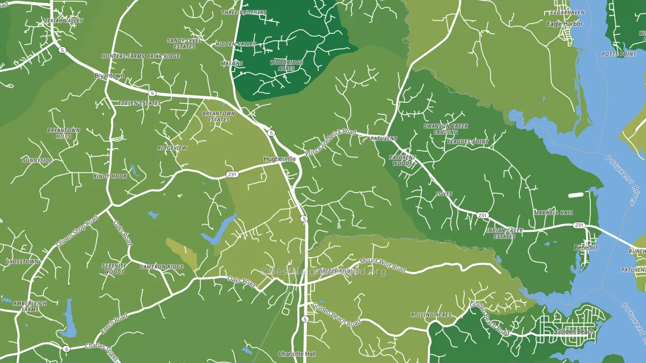 20637, MD block-group voter-turnout map