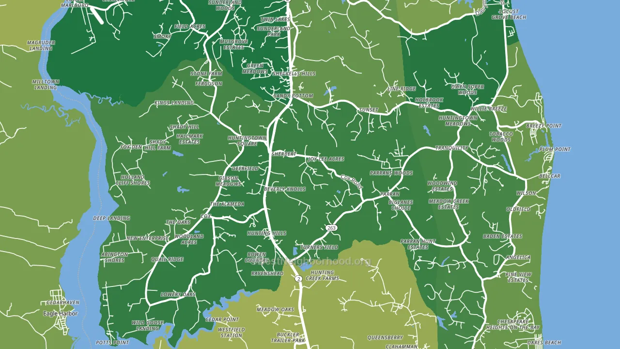 20639, MD block-group voter-turnout map