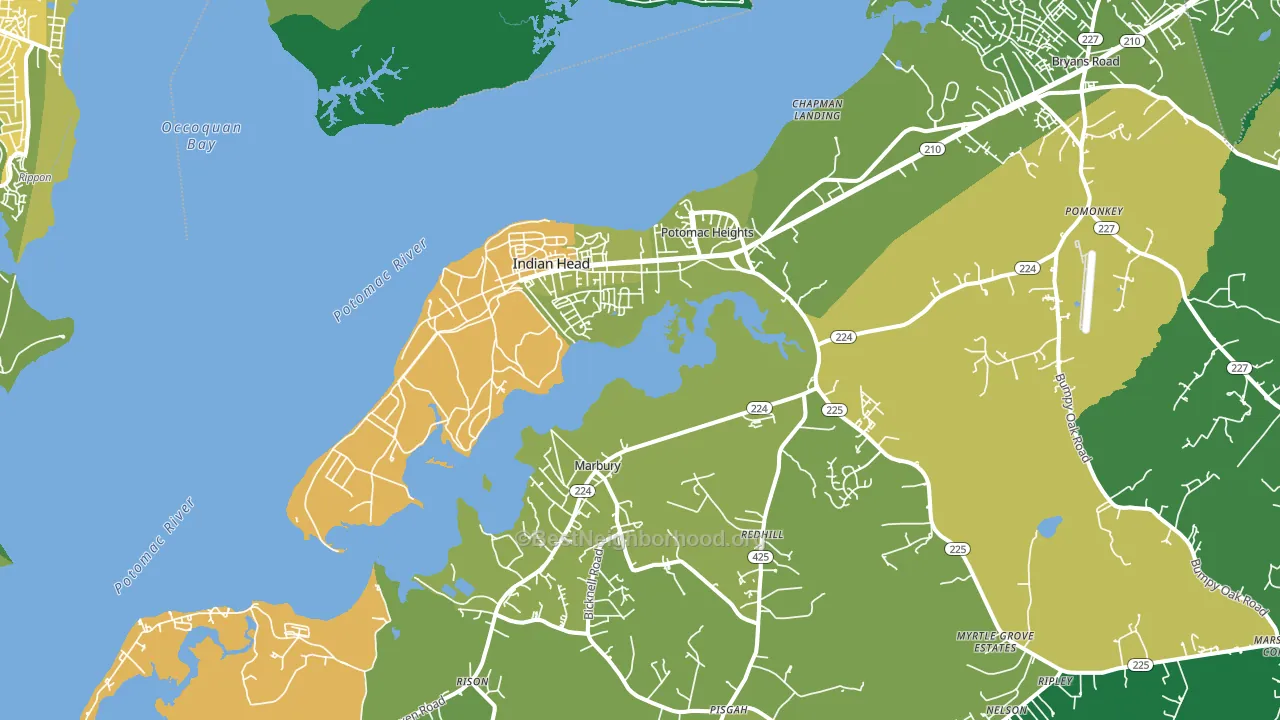 20640, MD block-group voter-turnout map