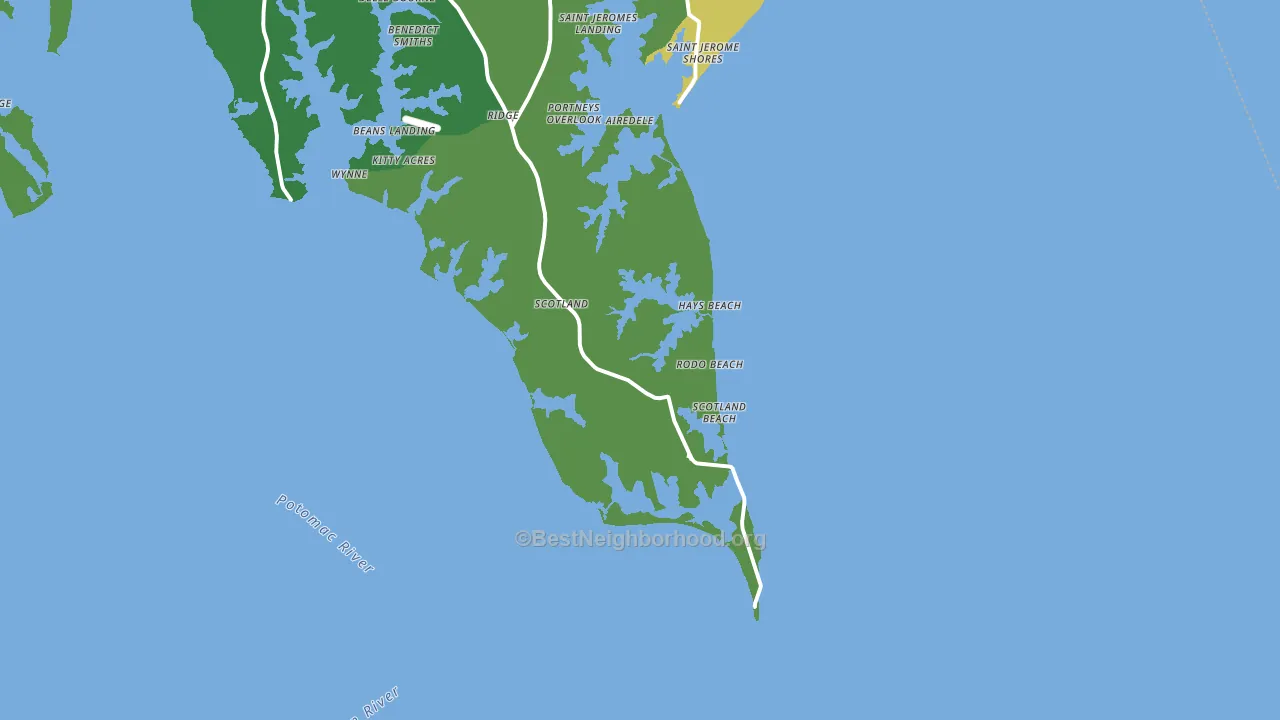 20687, MD block-group voter-turnout map