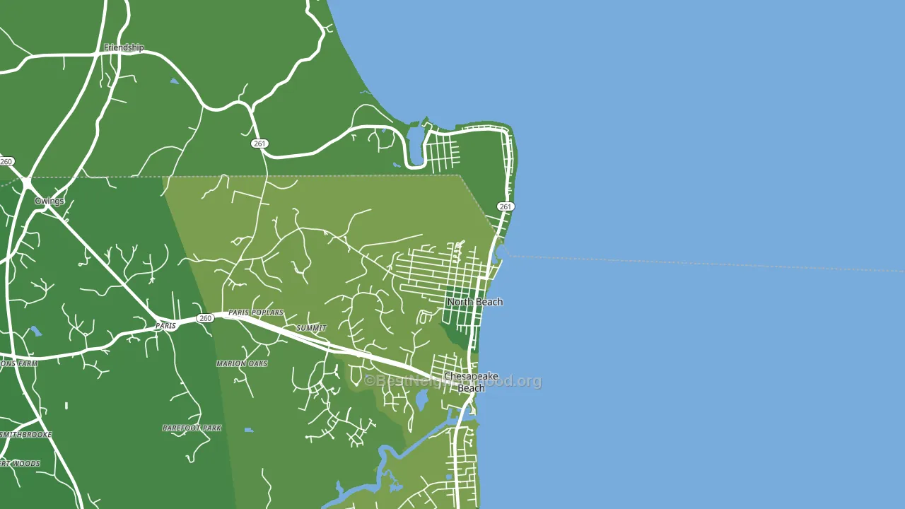 20714, MD block-group voter-turnout map