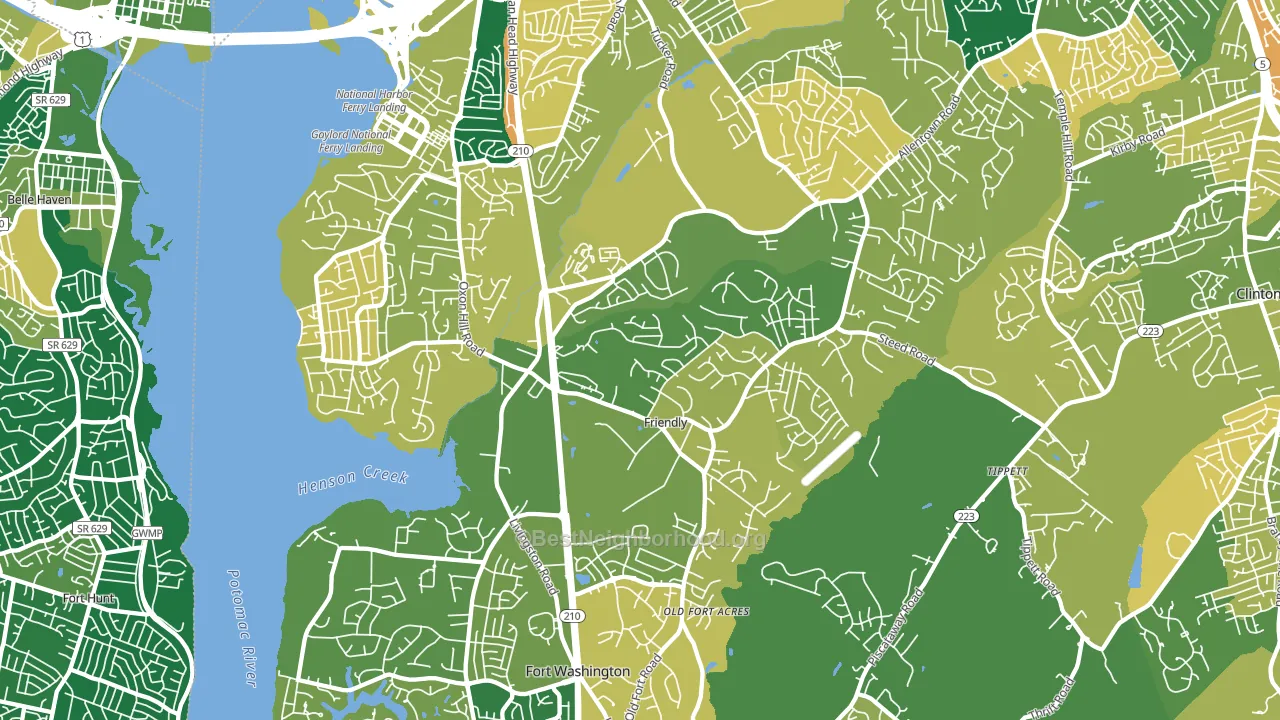20744, MD block-group voter-turnout map