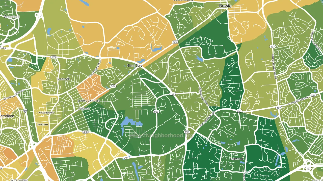 20769, MD block-group voter-turnout map