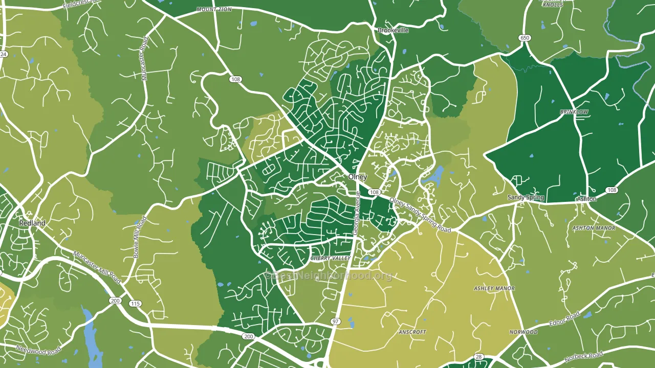 20832, MD block-group voter-turnout map