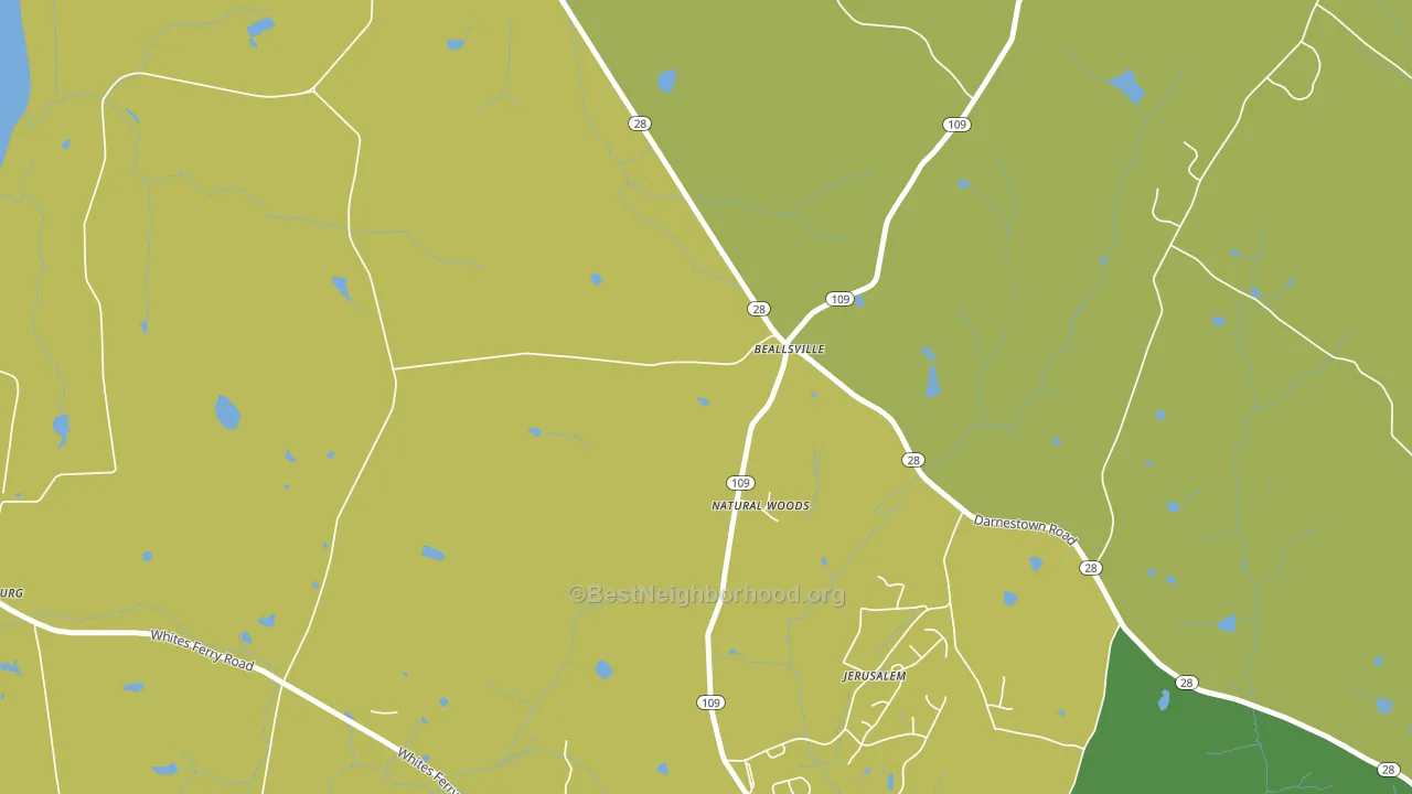 20839, MD block-group voter-turnout map