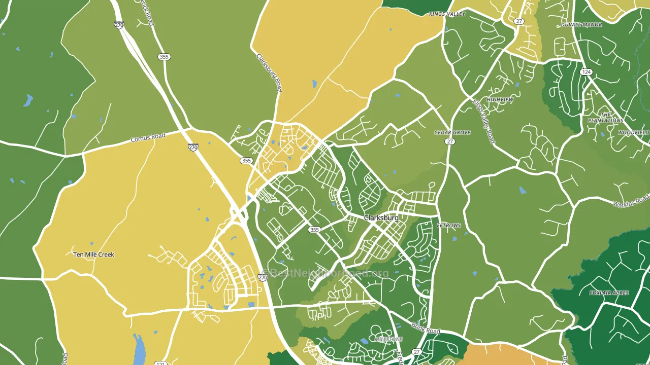 20871, MD block-group voter-turnout map
