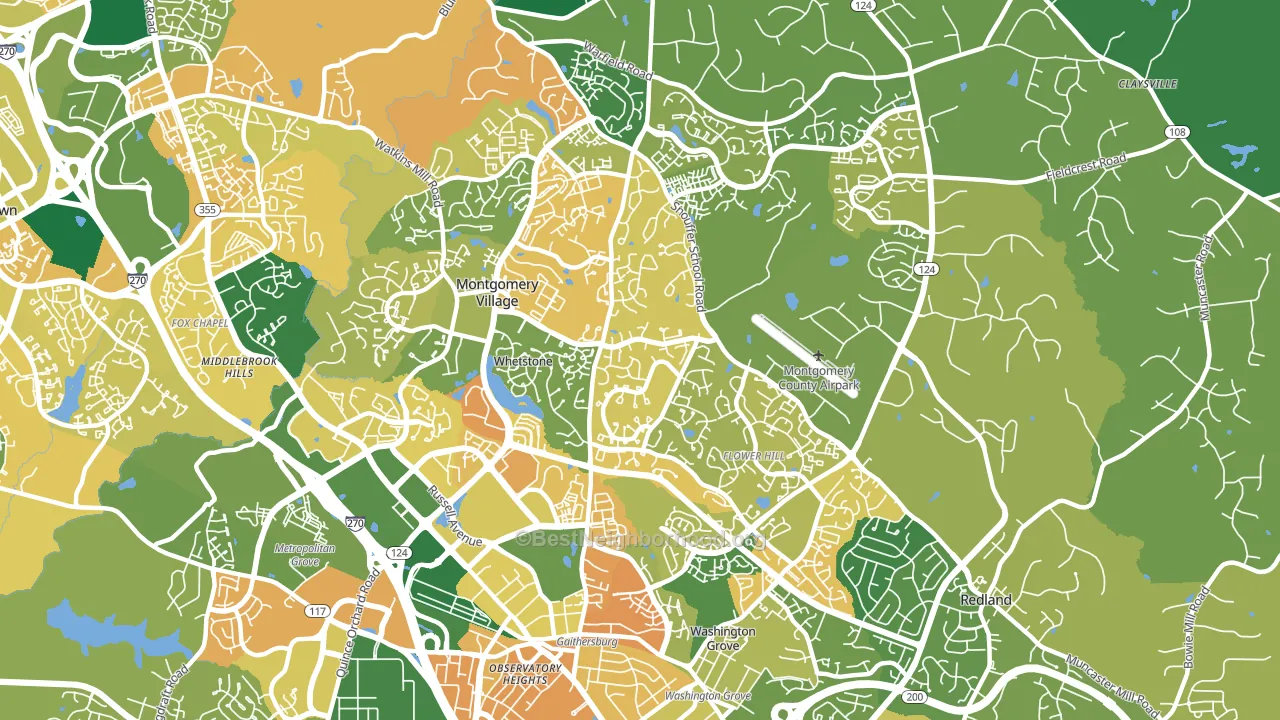 20879, MD block-group voter-turnout map