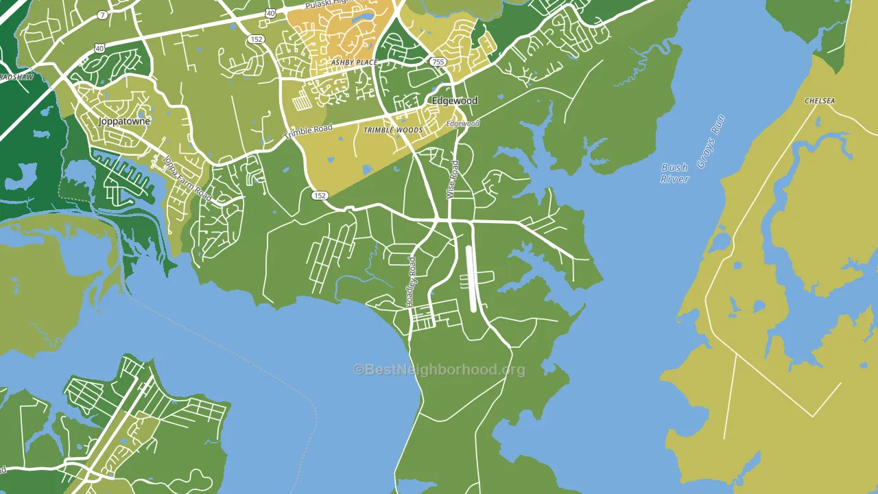 21010, MD block-group voter-turnout map