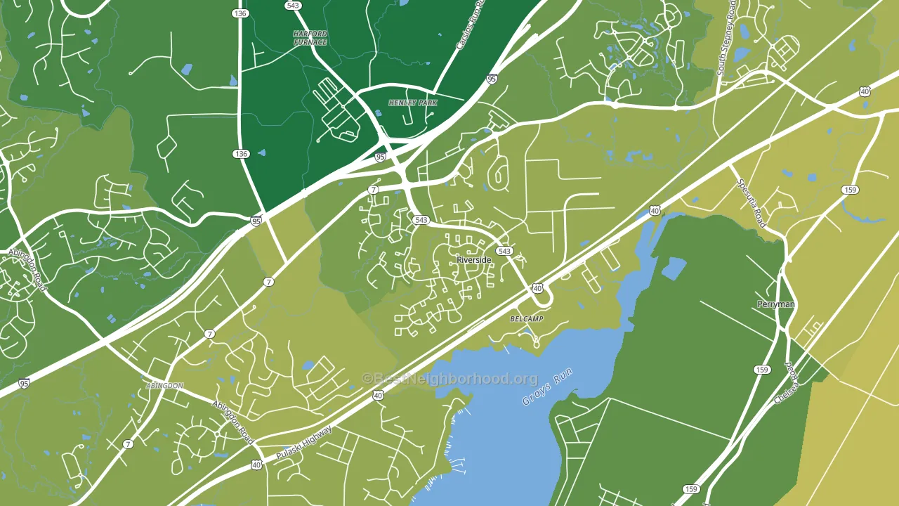 21017, MD block-group voter-turnout map