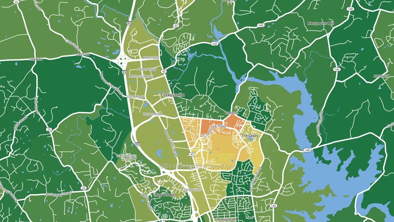 21030, MD block-group voter-turnout map