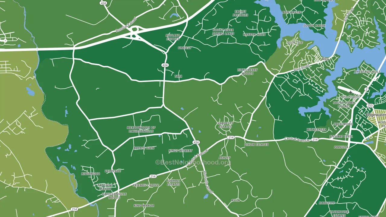 21035, MD block-group voter-turnout map
