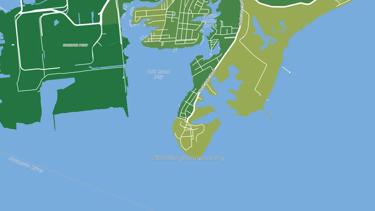 21052, MD block-group voter-turnout map