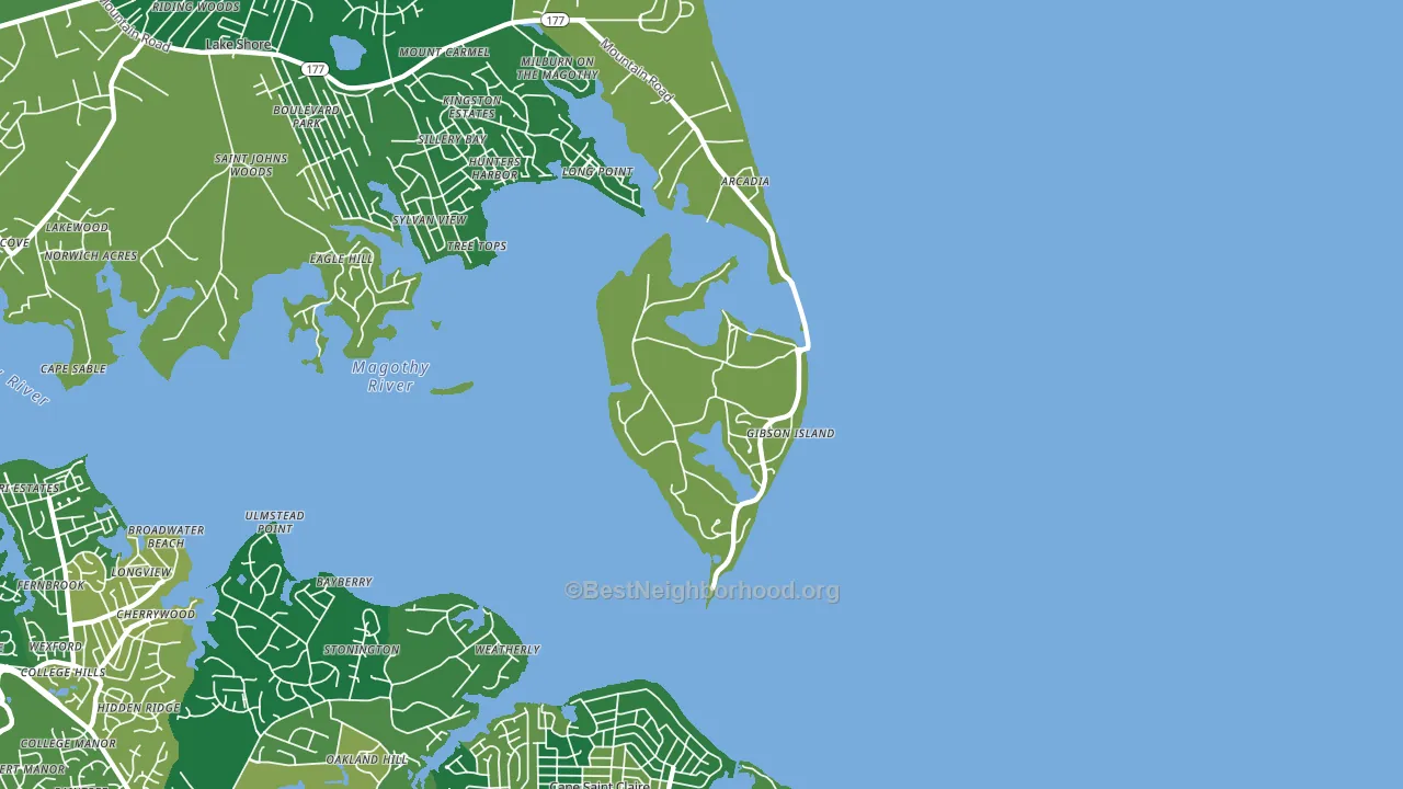 21056, MD block-group voter-turnout map