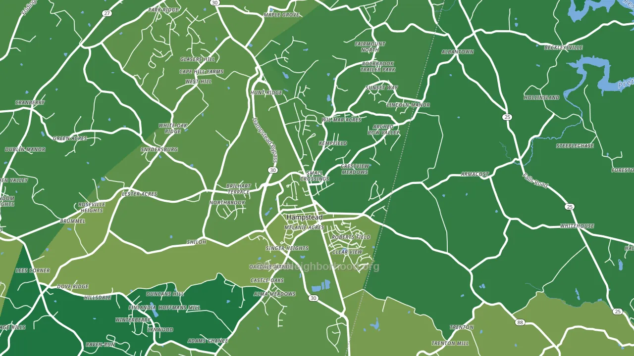 21074, MD block-group voter-turnout map