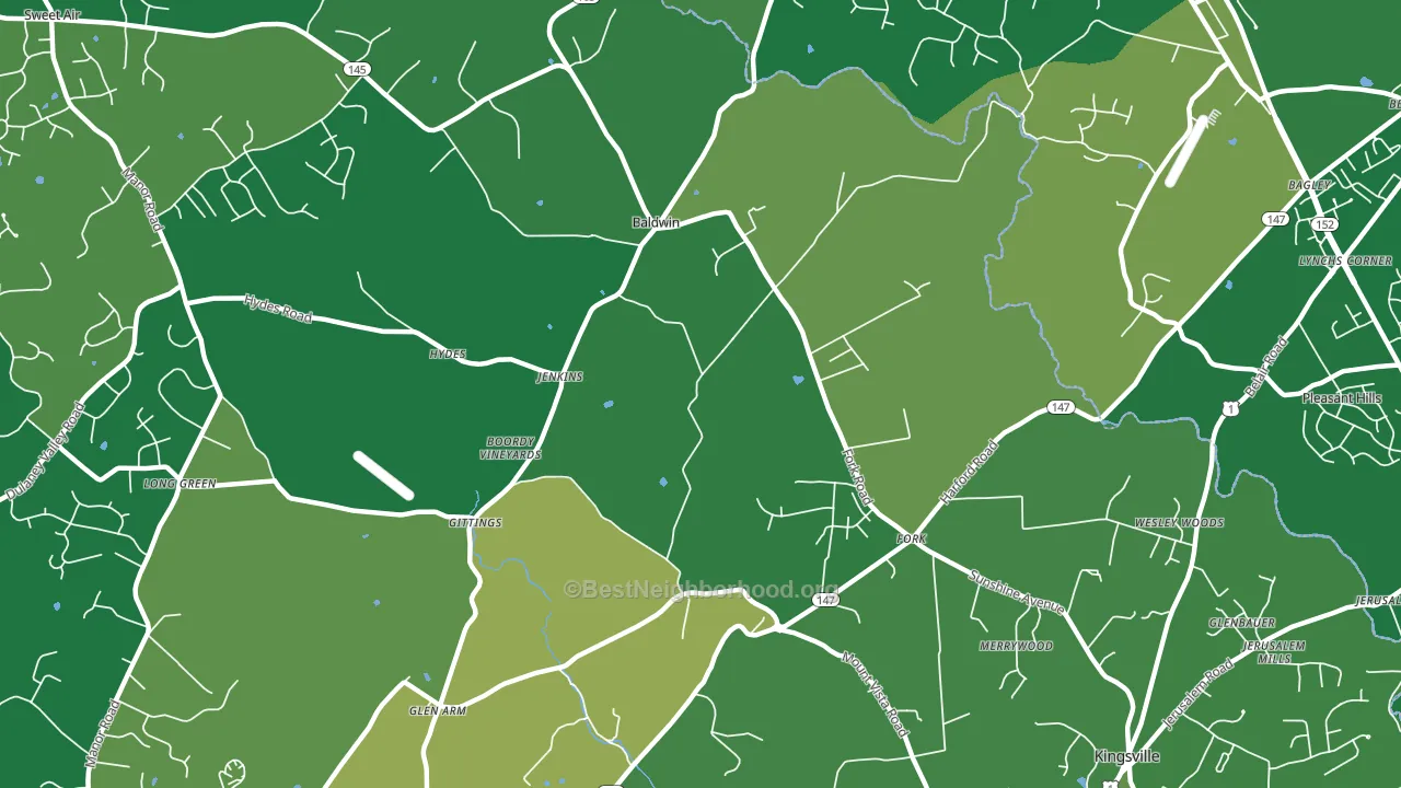 21082, MD block-group voter-turnout map