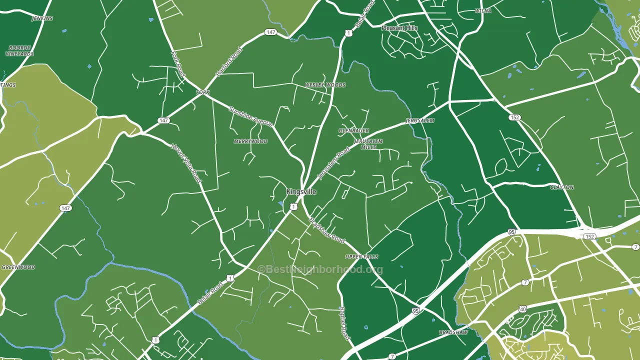 21087, MD block-group voter-turnout map