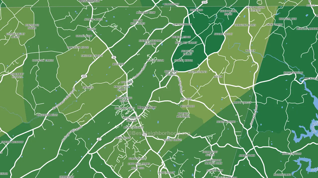 21102, MD block-group voter-turnout map