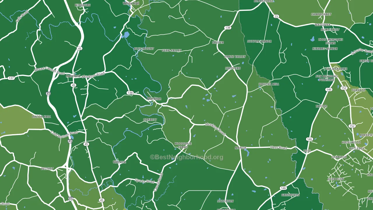 21111, MD block-group voter-turnout map