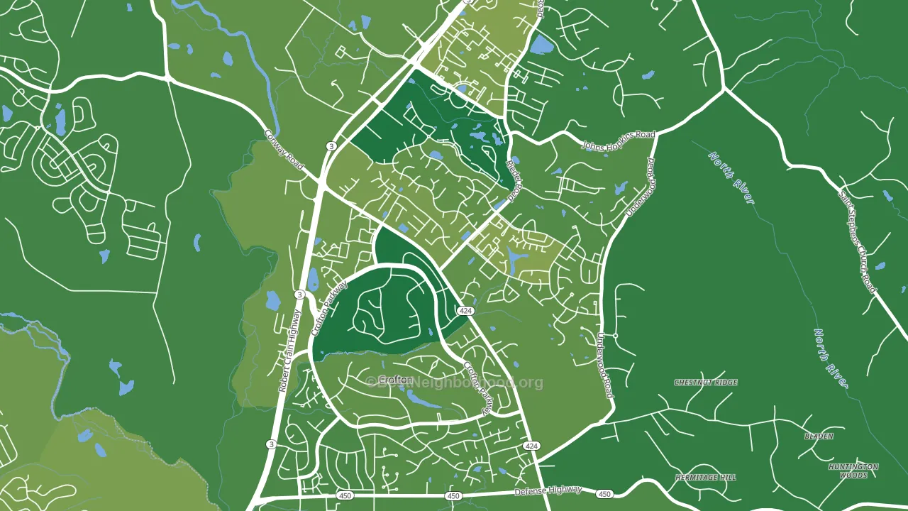 21114, MD block-group voter-turnout map