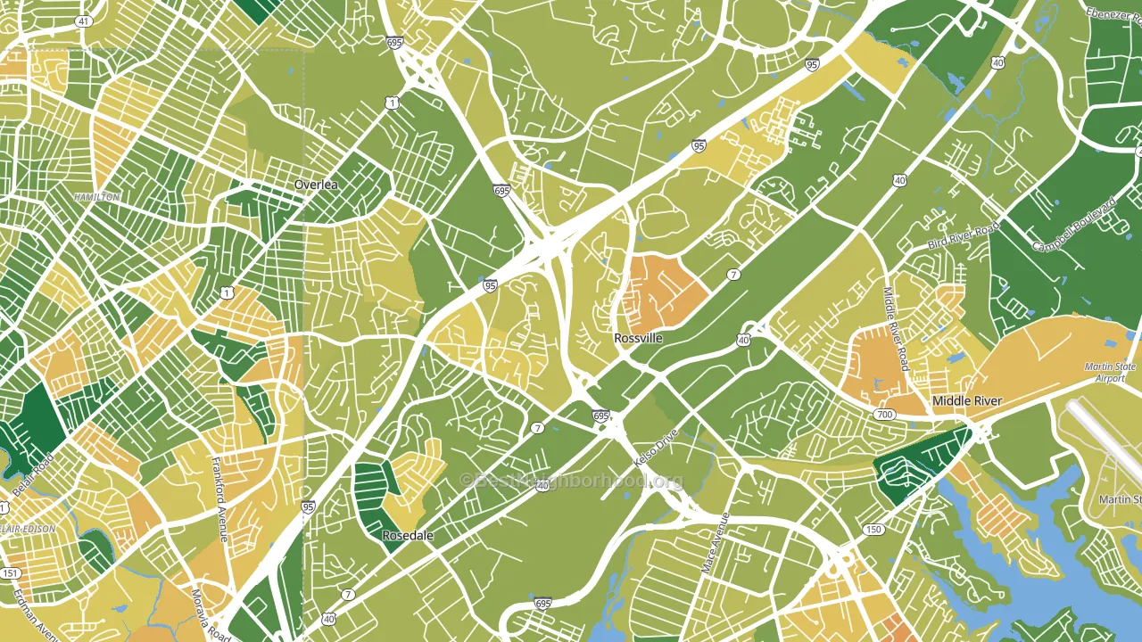 21237, MD block-group voter-turnout map
