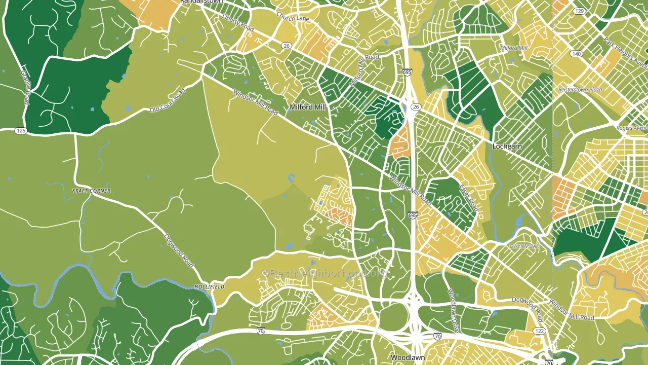 21244, MD block-group voter-turnout map