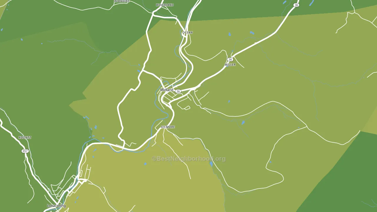 21542, MD block-group voter-turnout map