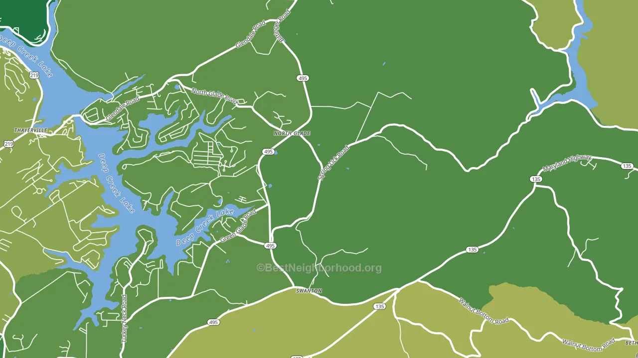 21561, MD block-group voter-turnout map