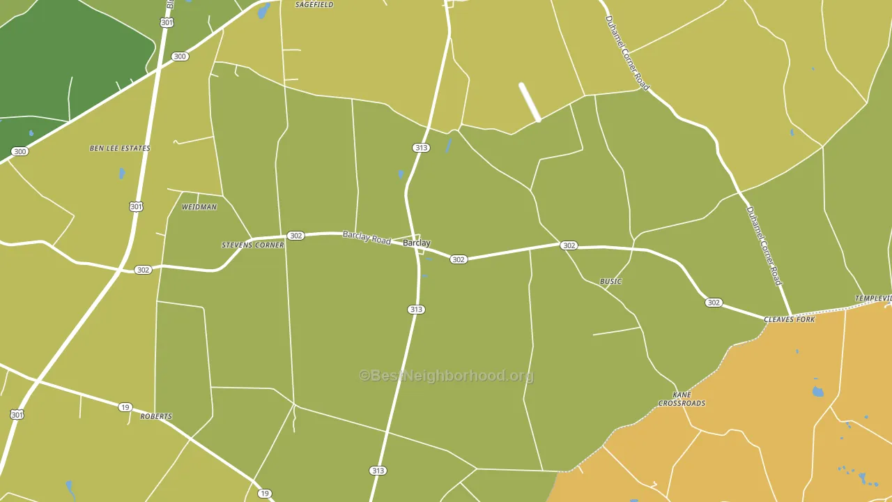 21607, MD block-group voter-turnout map