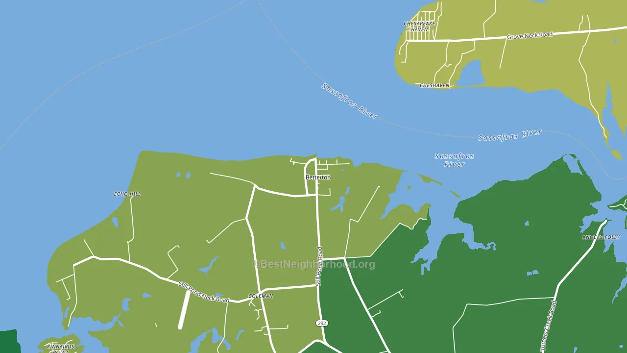21610, MD block-group voter-turnout map