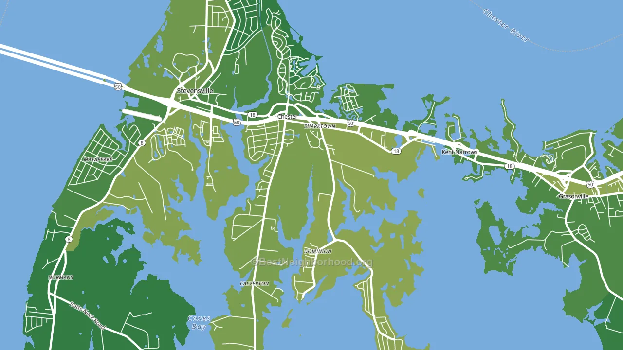 21619, MD block-group voter-turnout map