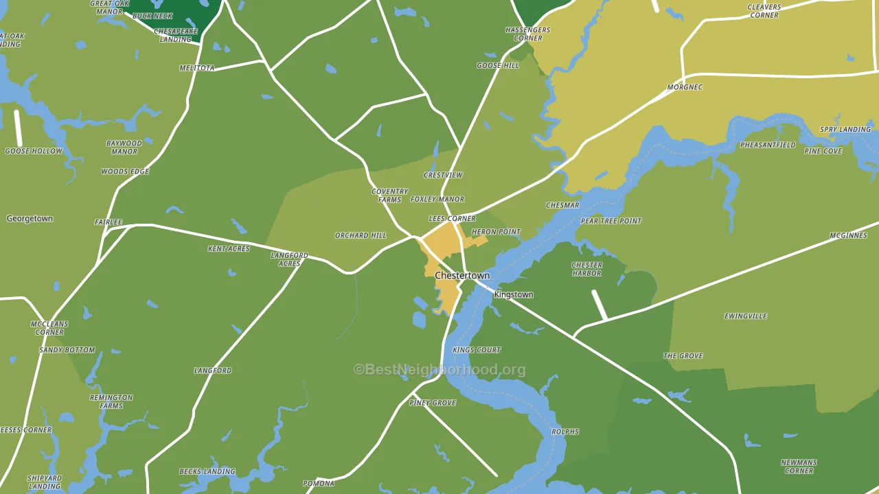 21620, MD block-group voter-turnout map
