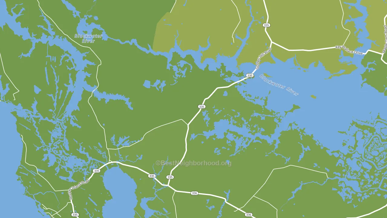 21622, MD block-group voter-turnout map
