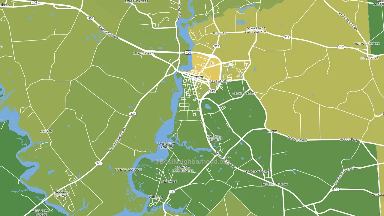 21629, MD block-group voter-turnout map