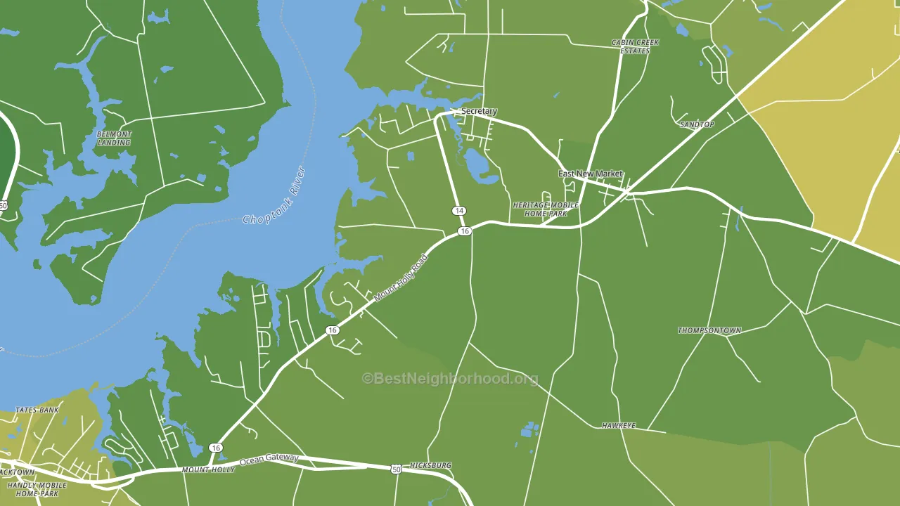 21631, MD block-group voter-turnout map
