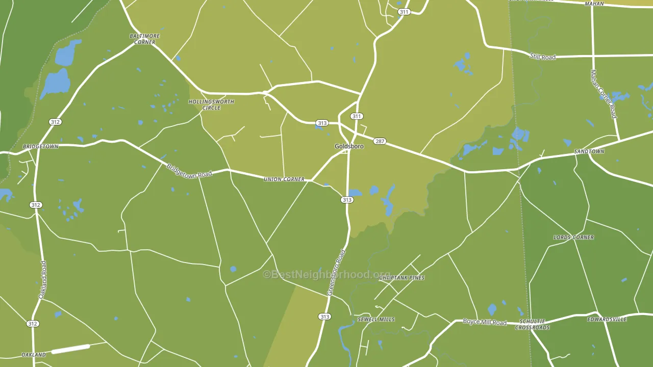 21636, MD block-group voter-turnout map