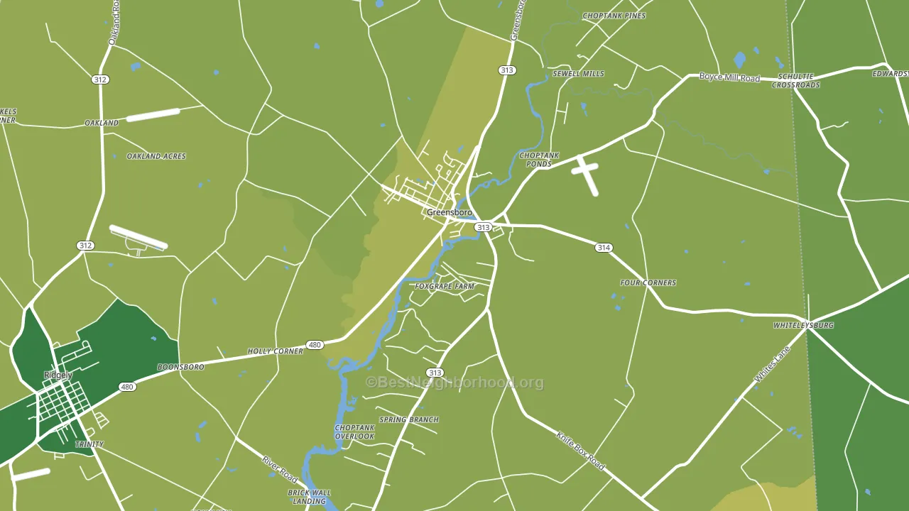 21639, MD block-group voter-turnout map