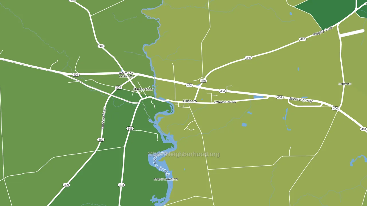 21641, MD block-group voter-turnout map