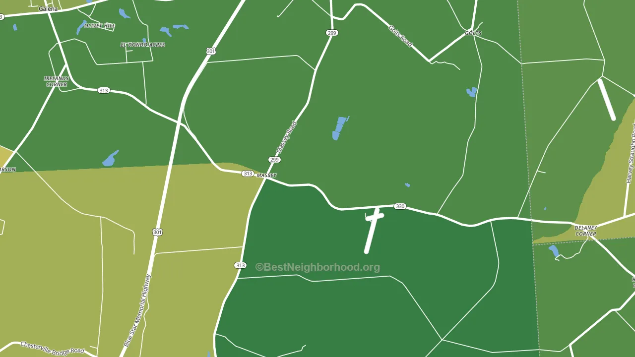 21650, MD block-group voter-turnout map