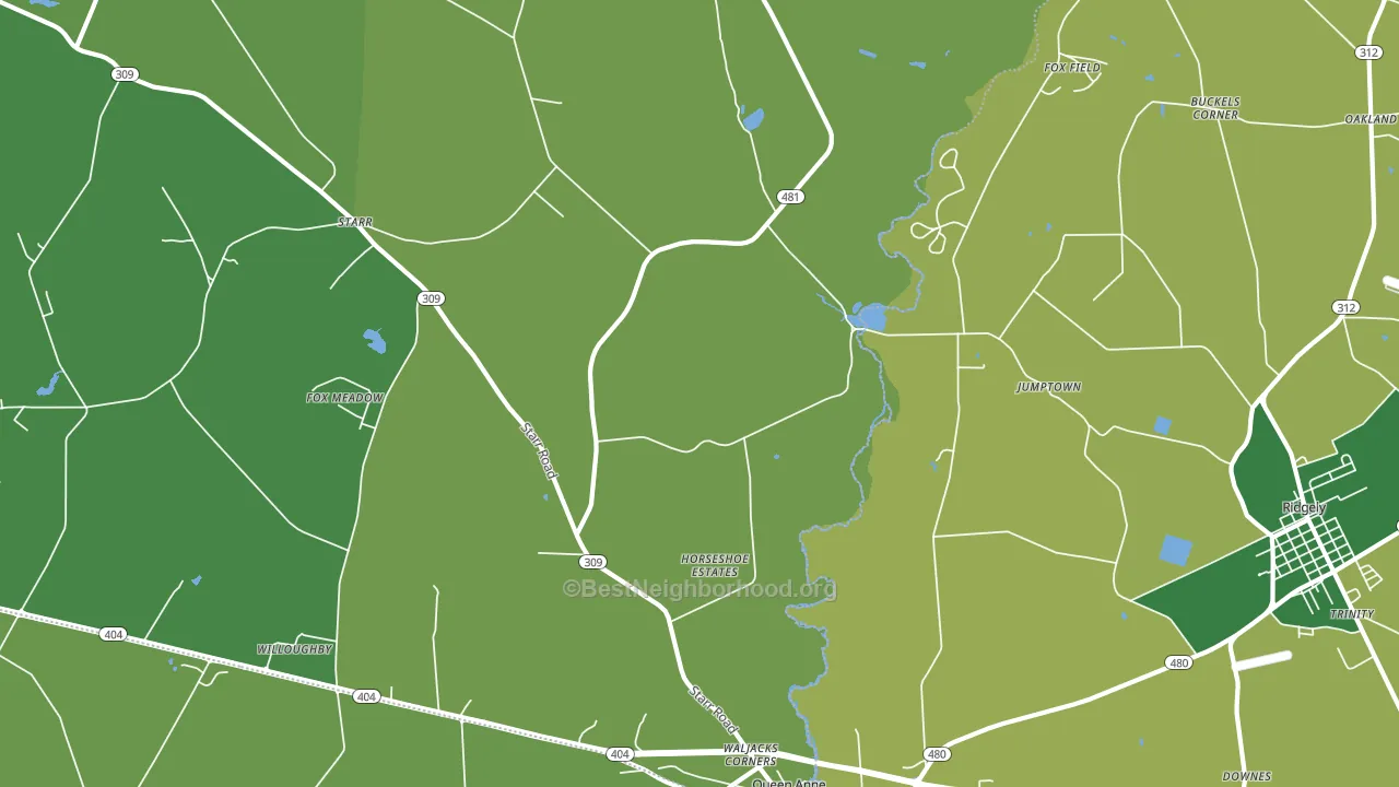 21657, MD block-group voter-turnout map